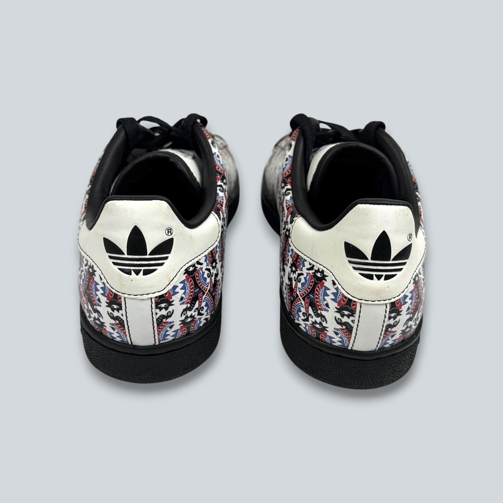 ADIDAS Collab STAN SMITH 2 Athletic Shoes Sz 10 Court Jester Joker Graffiti Art - Picture 6 of 13